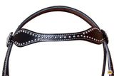 HILASON Western HorseConcho American Leather Headstall