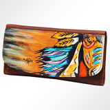 American Darling Wallet Hair on Full Grain Genuine Leather Western Women Bag | Handbag Purse Travel Clutch