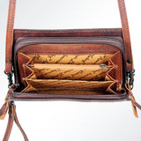 American Darling ORGANISER Upcycled Wool Genuine Leather women bag western handbag purse