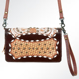 American Darling ORGANISER Upcycled Wool Genuine Leather women bag western handbag purse