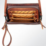 American Darling ORGANISER Upcycled Wool Genuine Leather women bag western handbag purse