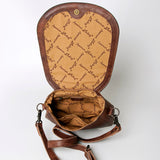 American Darling CrossBody Saddle Blanket Fabric Genuine Leather Western Women Bag Handbag Purse | for Cute Travel