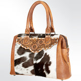 American Darling Tote Hand Tooled Hair-On Genuine Leather Western Women Bag Handbag Purse | Travel Bags College Casual