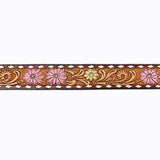 American Darling ADBLF121-L Beautifully Hand Tooled Genuine American Leather Belt Men and Women