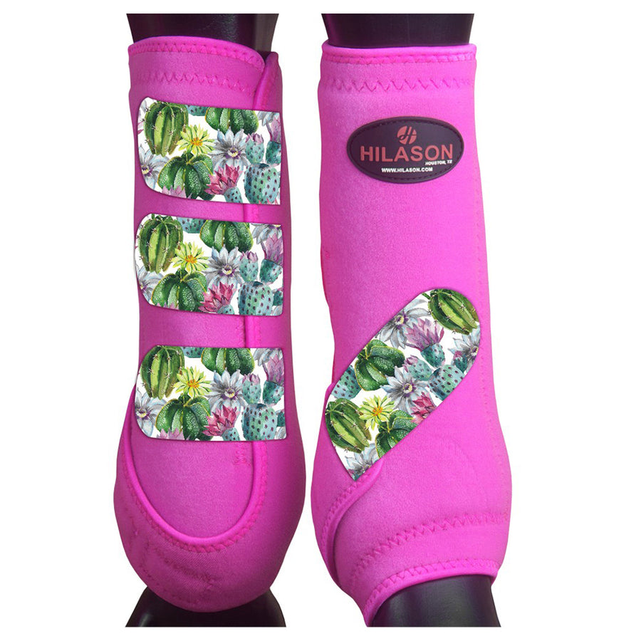HILASON L M S H. Rear Hind Leg Sport Boots Printed Hind Rear Leg Boots by Hilason – Cowboy and equestrian accessories