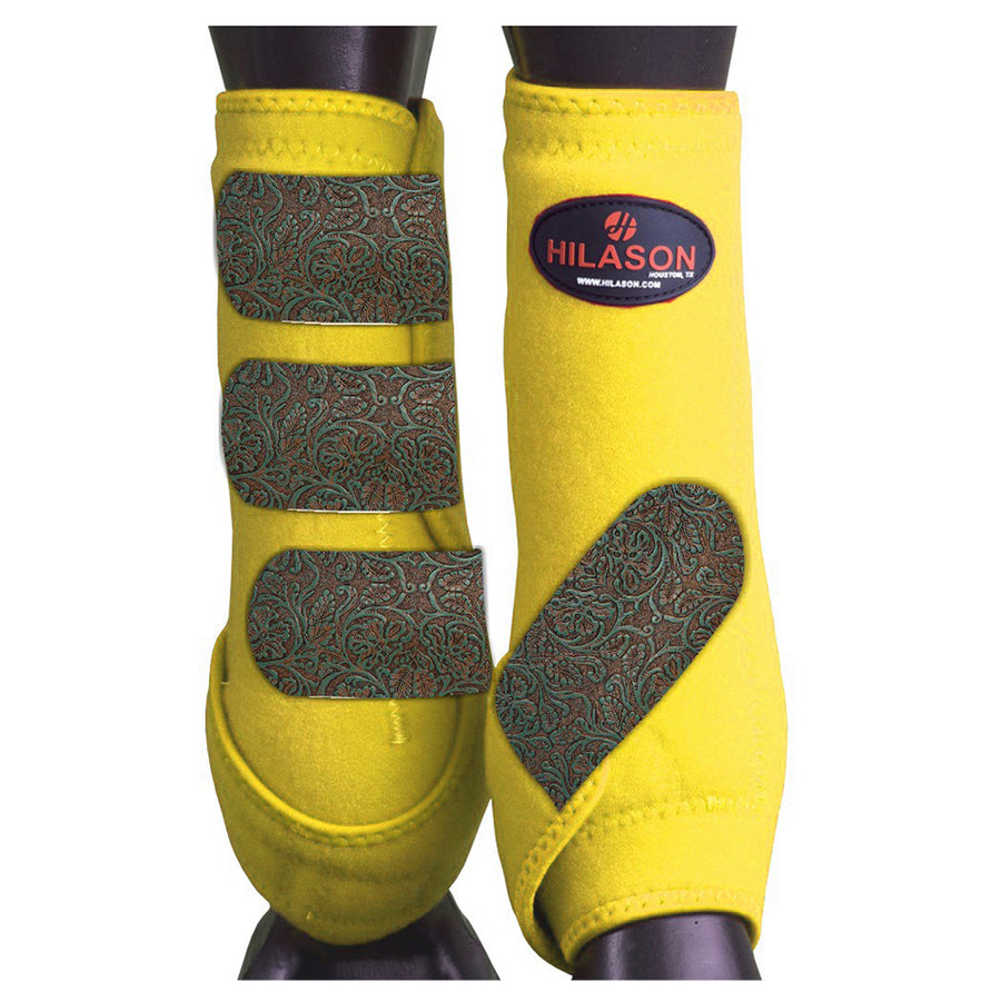 HILASON L M S H. Rear Hind Leg Sport Boots Printed Hind Rear Leg Boots by Hilason – Cowboy and equestrian accessories