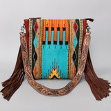 American Darling Cross Body Hand Tooled Saddle Blanket Genuine Leather Western Women Bag Handbag Purse | Crossbody for Cute