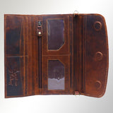 American Darling Wallet Hair on Full Grain Genuine Leather Western Women Bag | Handbag Purse Travel Clutch