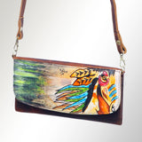 American Darling Wallet Hair on Full Grain Genuine Leather Western Women Bag | Handbag Purse Travel Clutch