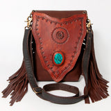 American Darling Messenger Full Grain Genuine Leather Western Women Bag Handbag Purse | Cute