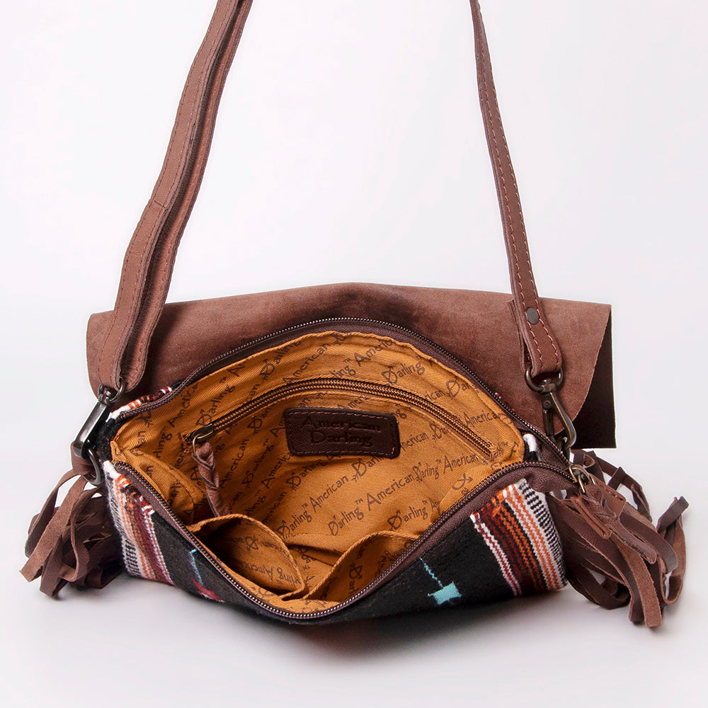 American Darling Cross Body Saddle Blanket Genuine Leather Western Women Bag Handbag Purse | Crossbody for Cute