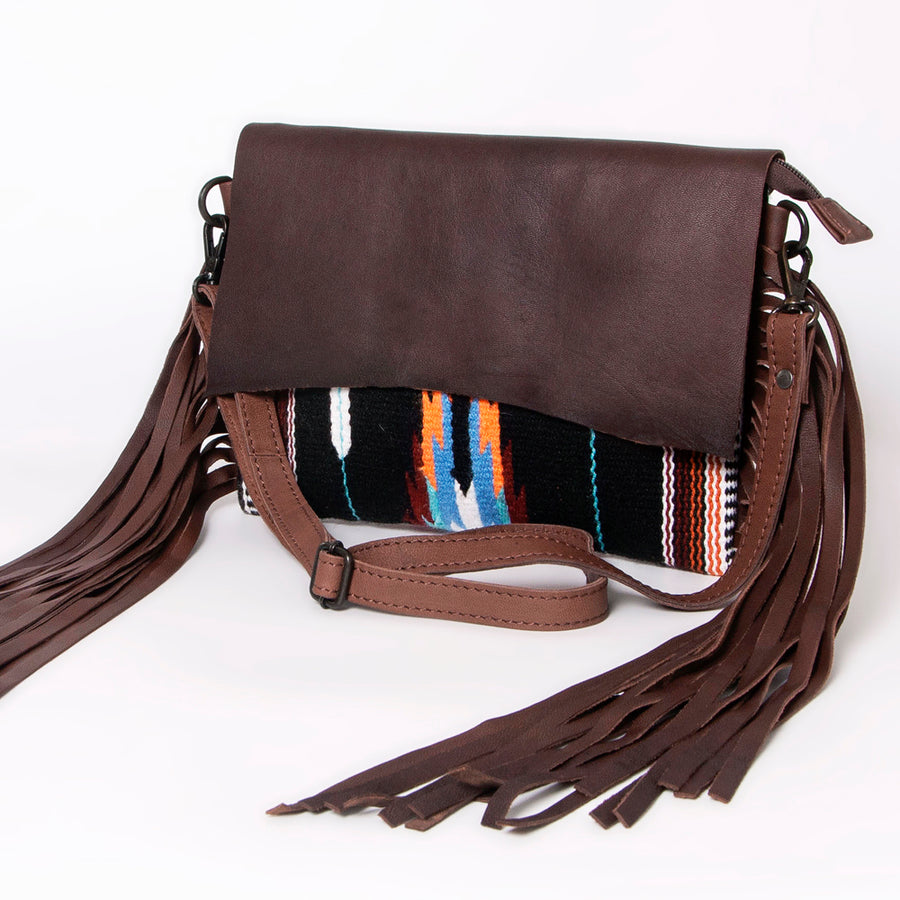American Darling Cross Body Saddle Blanket Fabric Leather Western Women Bag Handbag Purse Crossbody Travel Bags - Uhorse