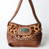 American Darling Hobo Hand Tooled Hair on Genuine Leather Western Women Bag | Handbag Purse Bags for Wallet Cute