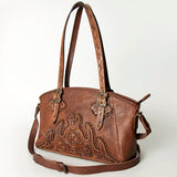 American Darling Tote Hair on Hand Tooled Genuine Leather Western Women Bag Handbag Purse | Travel Bags College Casual