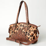 American Darling Tote Hair on Hand Tooled Genuine Leather Western Women Bag Handbag Purse | Travel Bags College Casual