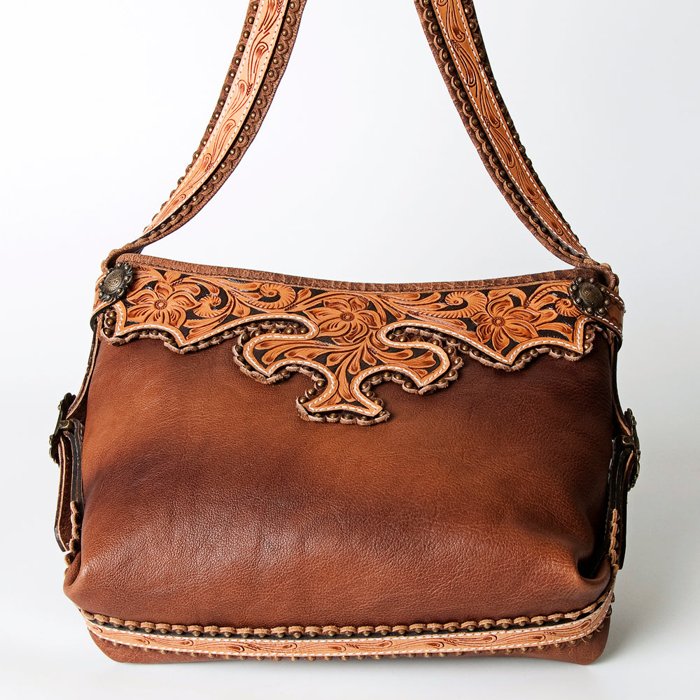 American Darling Hobo Hand Tooled Hair On Genuine Leather Western Women Bag | Handbag Purse Bags for Cute