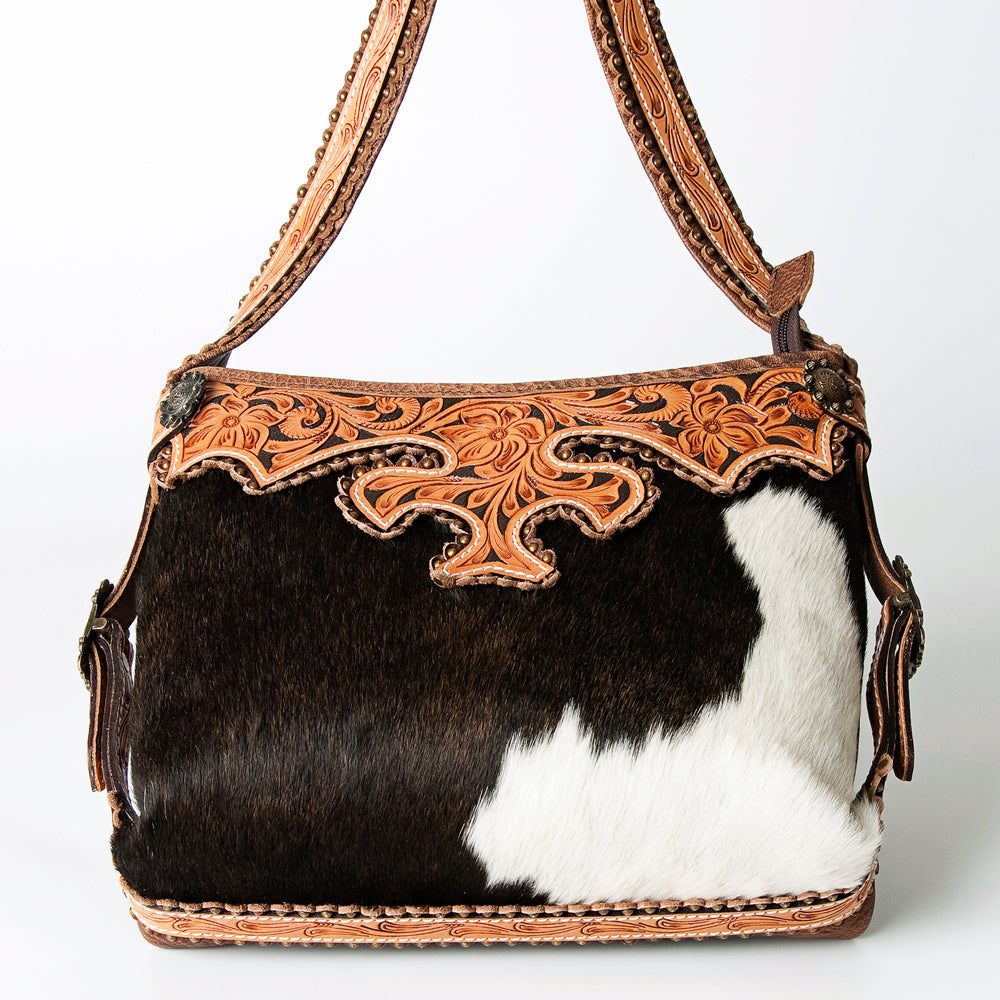 American Darling Hobo Hand Tooled Hair On Genuine Leather Western Women Bag | Handbag Purse Bags for Cute