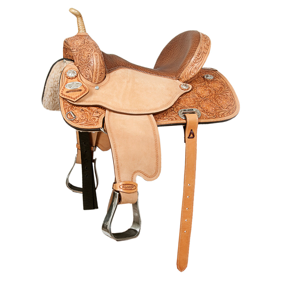 15 In Flex Tree Western Horse Saddle American Leather Barrel Trail - Uhorse