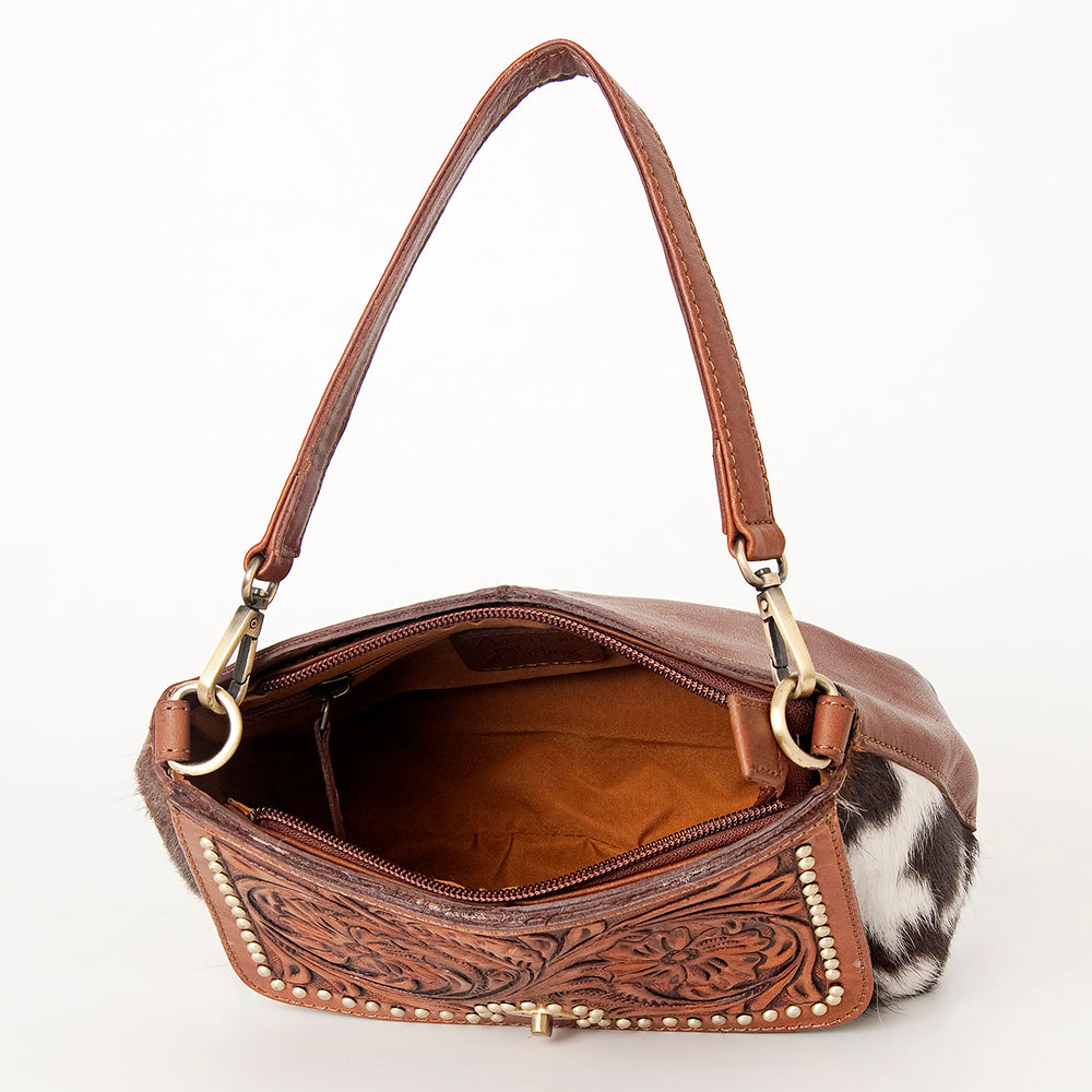 American Darling Hobo Hand Tooled Hair On Genuine Leather Western Women Bag | Handbag Purse Bags for Cute