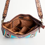 American Darling Crossbody Saddle Blanket Genuine Leather Western Women Bag Handbag Purse | Travel Bags College Casual