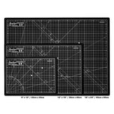 12 In X 18 Angelus Self Healing Cutting Mat Black