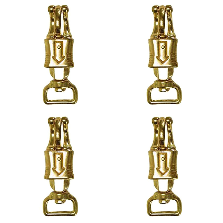 Set of 4 Hilason 1 in X 4-3/8 panic Snap with Eye Solid Brass - Uhorse