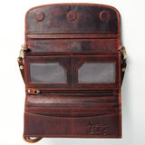 American Darling Wallet Hand Tooled Genuine Leather Western Women Bag | Handbag Purse Wristlet Travel Clutch
