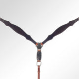 AMERICAN DARLING Western Horse Headstall Breast Collar Set Leather