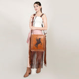 American Darling Large Crossbody Hand Tooled Genuine Leather Western Women Bag Handbag Purse | Crossbody for Cute