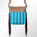 American Darling GIBGX223 Signature Crossbody Hand Tooled Saddle Blanket Genuine Leather Women Bag Western Handbag Purse