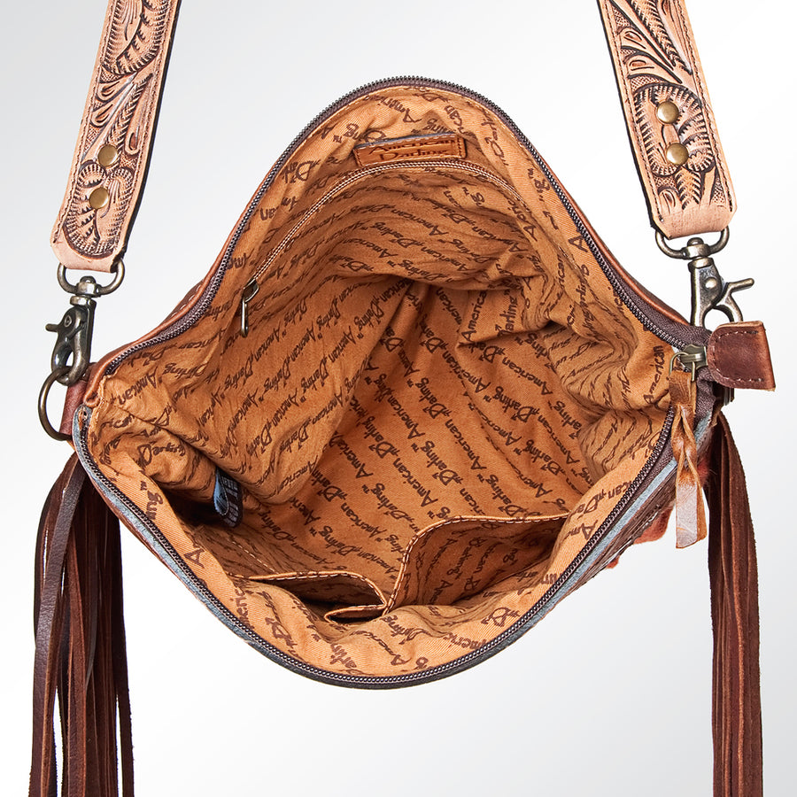 American Darling Cross Body Hand Tooled Saddle Blanket Genuine Leather Western Women Bag Handbag Purse | Crossbody for |Cute