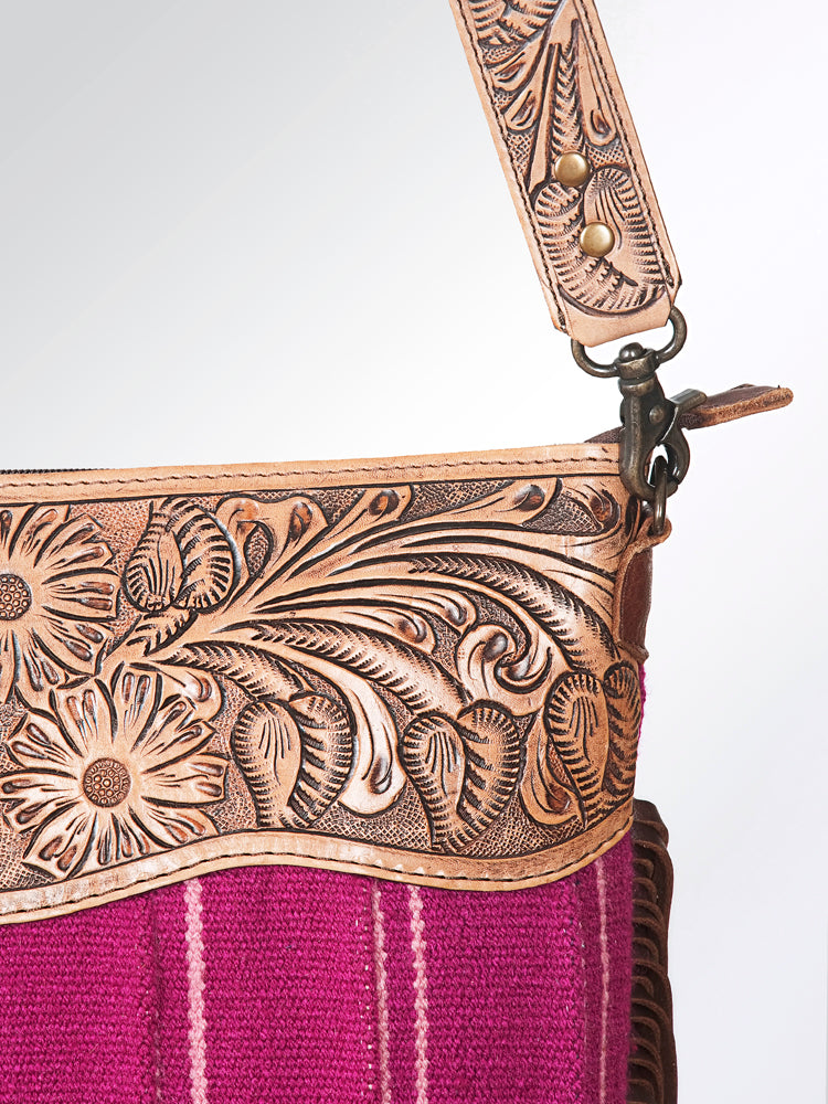 American Darling Cross Body Hand Tooled Saddle Blanket Genuine Leather Western Women Bag Handbag Purse | Crossbody for |Cute