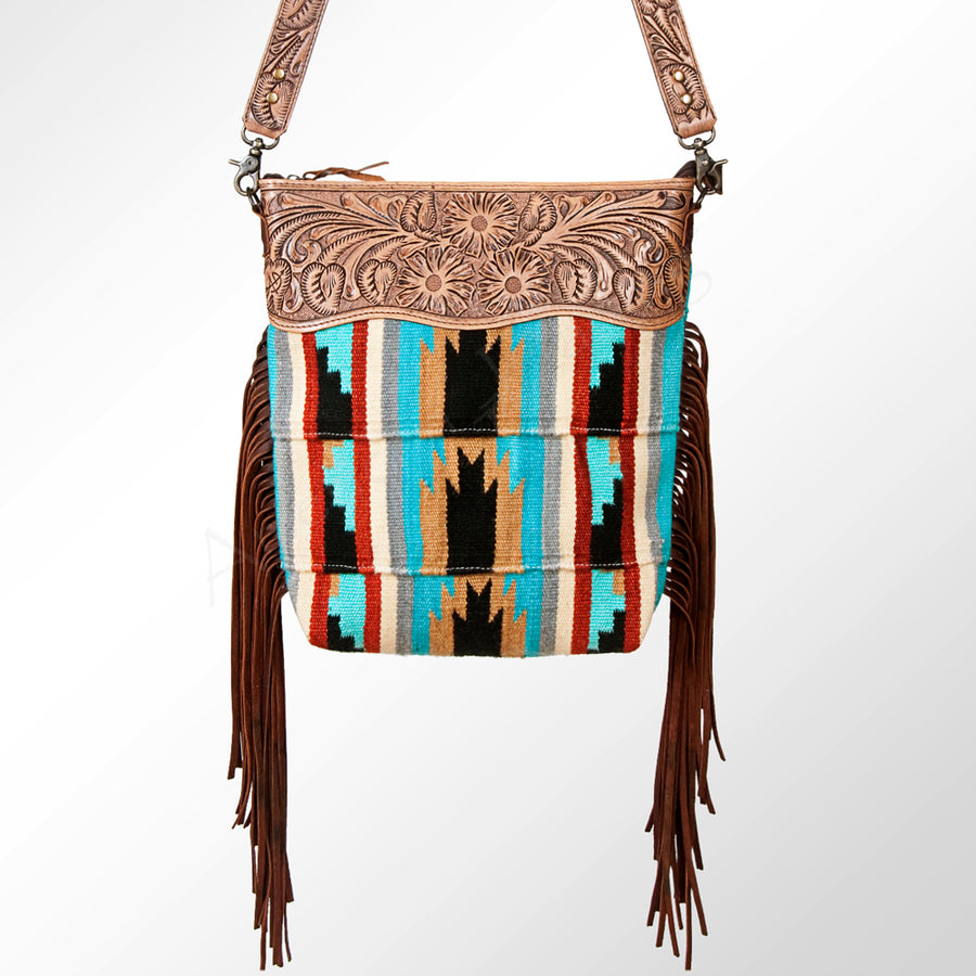 American Darling Cross Body Hand Tooled Saddle Blanket Genuine Leather Western Women Bag Handbag Purse | Crossbody for |Cute