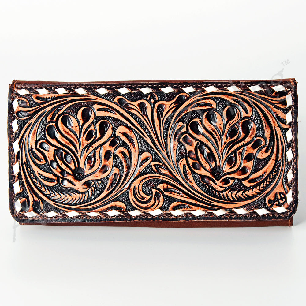 American Darling Wallet Hand Tooled Genuine Leather Western Women Bag | Handbag Purse Wristlet Travel Clutch