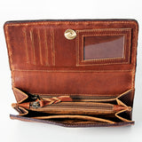American Darling Wallet Hand Tooled Genuine Leather Western Women Bag | Handbag Purse Wristlet Travel Clutch