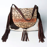 American Darling Messenger Hand Tooled Hair On Genuine Leather Western Women Bag Handbag Purse |