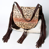 American Darling Messenger Hand Tooled Hair On Genuine Leather Western Women Bag Handbag Purse |