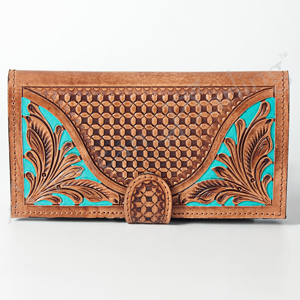 American Darling Wallet Hand Tooled Genuine Leather Western Women Bag | Handbag Purse Wristlet Travel Clutch
