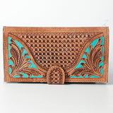 American Darling Wallet Hand Tooled Genuine Leather Western Women Bag | Handbag Purse Wristlet Travel Clutch