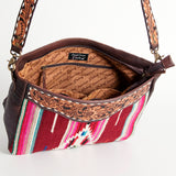 American Darling Crossbody Saddle Blanket Genuine Leather Western Women Bag Handbag Purse | Travel Bags College Casual