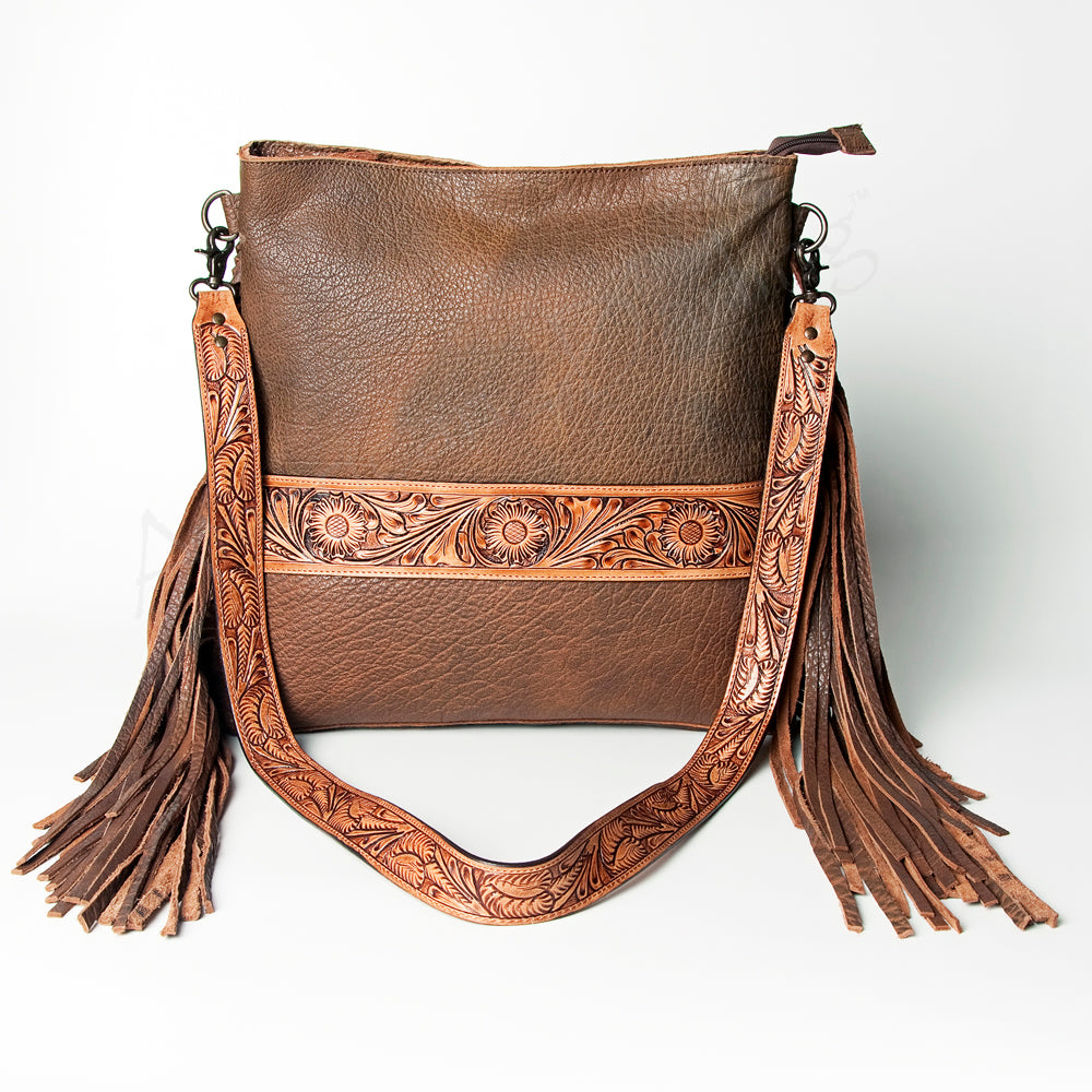 American Darling Messenger Hand Tooled Genuine Leather Western Women Bag Handbag Purse | Cute