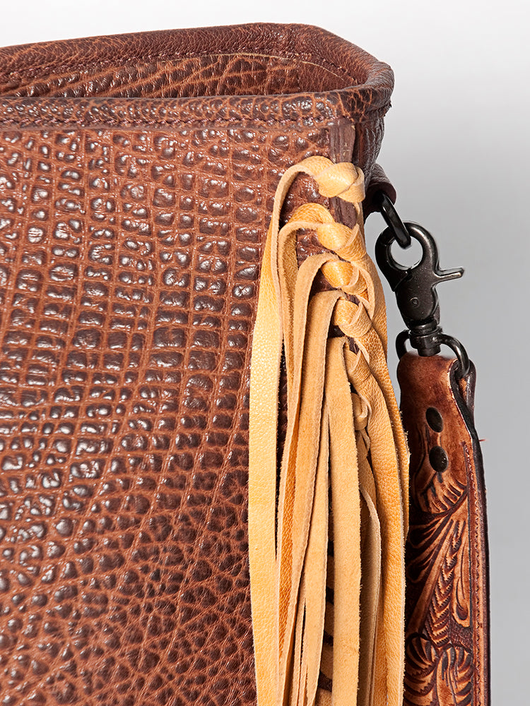 American Darling Large Cross Body Full Grain Genuine Leather Western Women Bag Handbag Purse | Crossbody for Cute