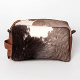 American Darling Toiletry Hair on Genuine Leather Western Women Bag | Handbag Wristlet Travel Clutch