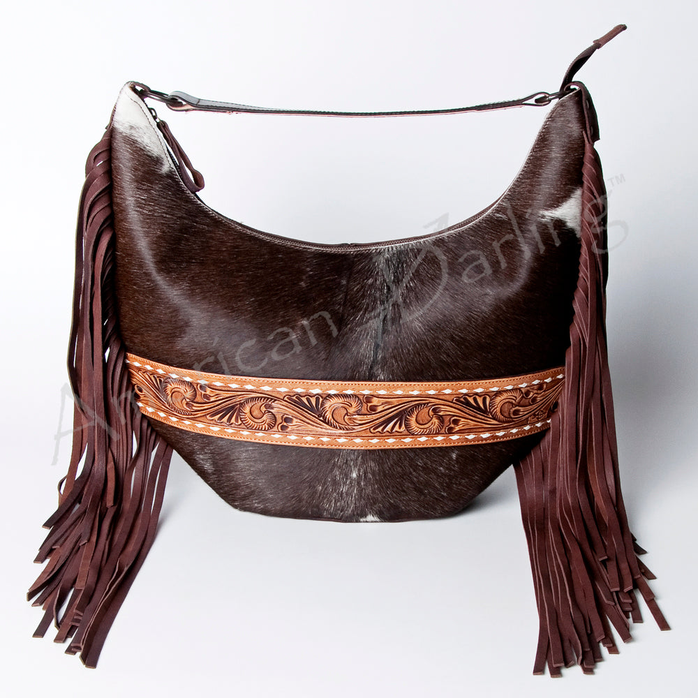 American Darling Hobo Hand Tooled Saddle Blanket Genuine Leather Western Women Bag | Handbag Purse Bags for Cute