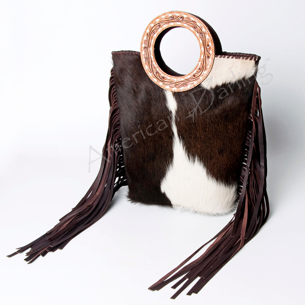 American Darling Tote Hair on Genuine Leather Western Women Bag Handbag Purse | Travel Bags College Casual