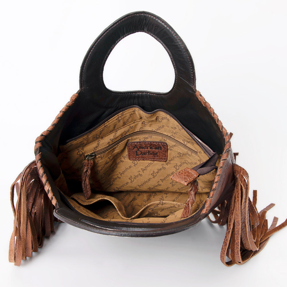 American Darling Tote Hair on Genuine Leather Western Women Bag Handbag Purse | Travel Bags College Casual