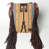 American Darling Cross Body Saddle Blanket Fabric Leather Western Women Bag Handbag Purse Crossbody Travel Bags College
