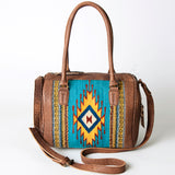 American Darling Duffel Saddle Blanket Genuine Leather Women Bag Western Handbag Purse | Duffle