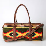 American Darling ADBG717 Duffel Saddle Blanket Genuine Leather Women Bag Western Handbag Purse