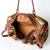American Darling ADBG717 Duffel Saddle Blanket Genuine Leather Women Bag Western Handbag Purse